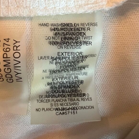 Guess Dress Bodycon Women’s Sz 8 White Y2K Lace - Picture 10 of 10